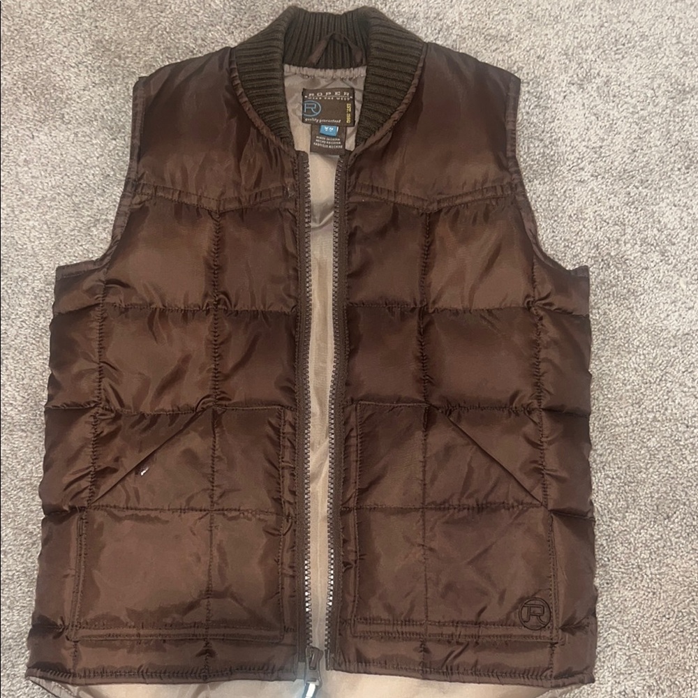 Roper Brown Quilted Puffer Jacket